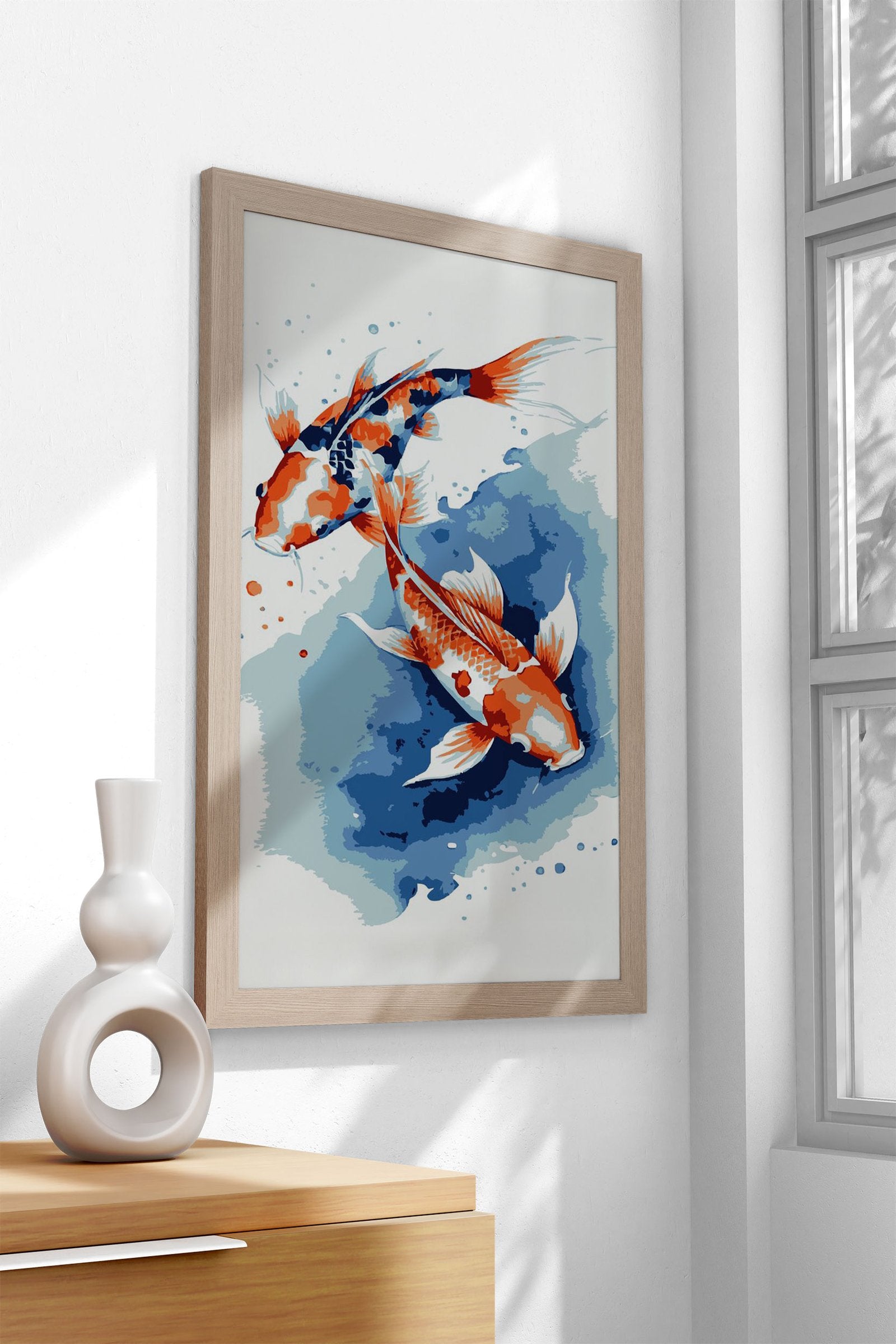 Koi Fish 5 Asian Style Poster | Wall Art for Home & Office | High-Quality Print - High-Quality Visual Display