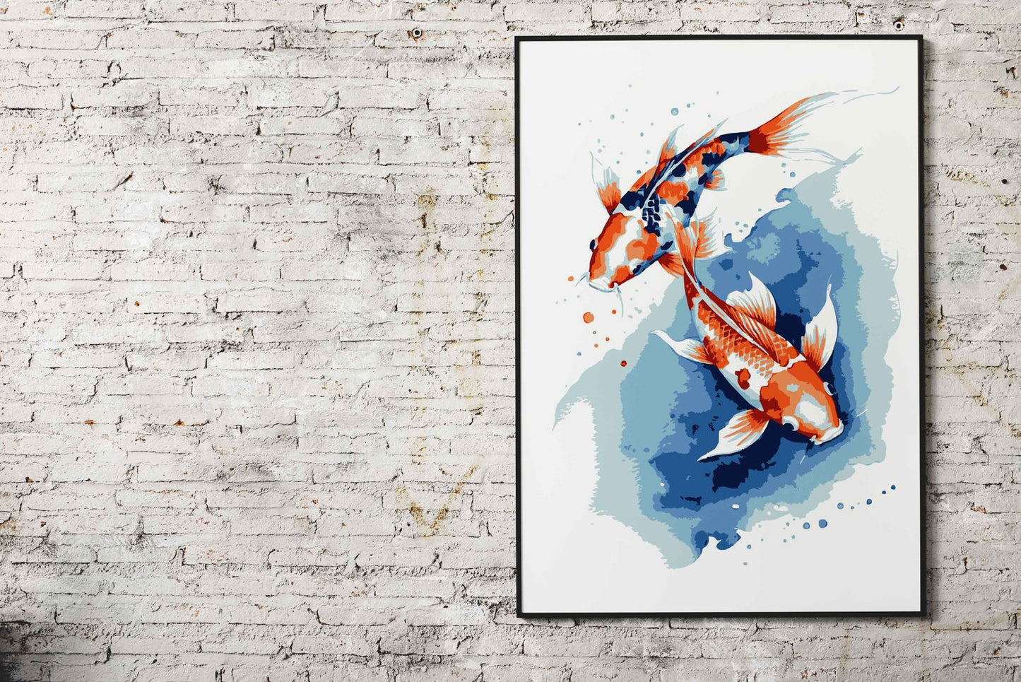 Koi Fish 5 Asian Style Poster | Wall Art for Home & Office | High-Quality Print - High-Quality Visual Display