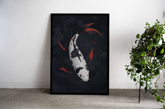 Koi Fish Japan aesthetic Asian Style Poster | Wall Art for Home & Office | High-Quality Print - High-Quality Visual Display