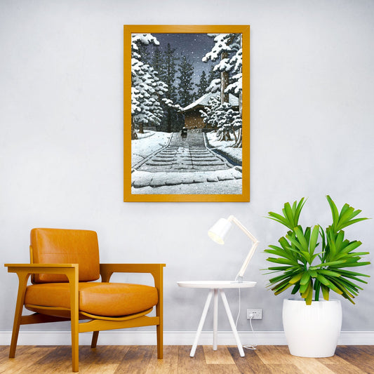 Konjikido in Snow Asian Style Poster | Wall Art for Home & Office | High-Quality Print - High-Quality Visual Display