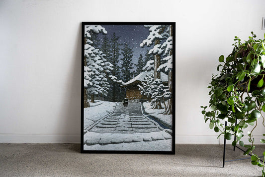 Konjikido in Snow Asian Style Poster | Wall Art for Home & Office | High-Quality Print - High-Quality Visual Display