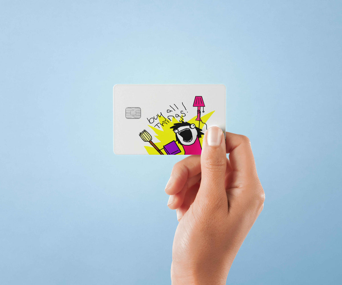 Buy All Things - Premium Vinyl Credit Card Skin Cover by Wonderwallsboutique