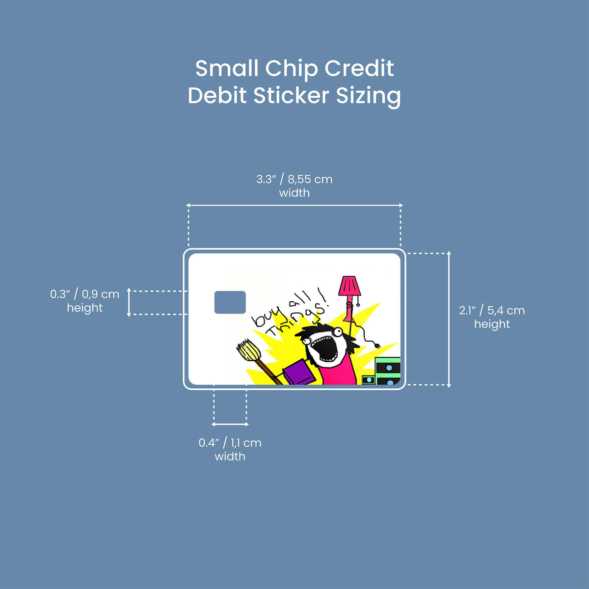 Buy All Things - Premium Vinyl Credit Card Skin Cover by Wonderwallsboutique
