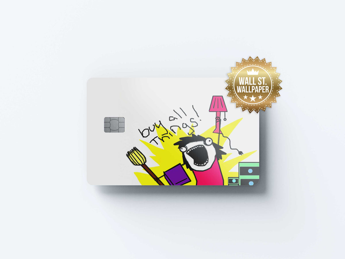 Buy All Things - Premium Vinyl Credit Card Skin Cover by Wonderwallsboutique