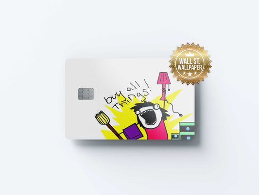 Buy All Things - Premium Vinyl Credit Card Skin Cover by Wonderwallsboutique