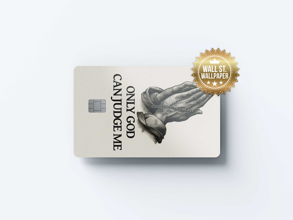 Only God Can Judge Me - Premium Vinyl Credit Card Skin Cover by Wonderwallsboutique