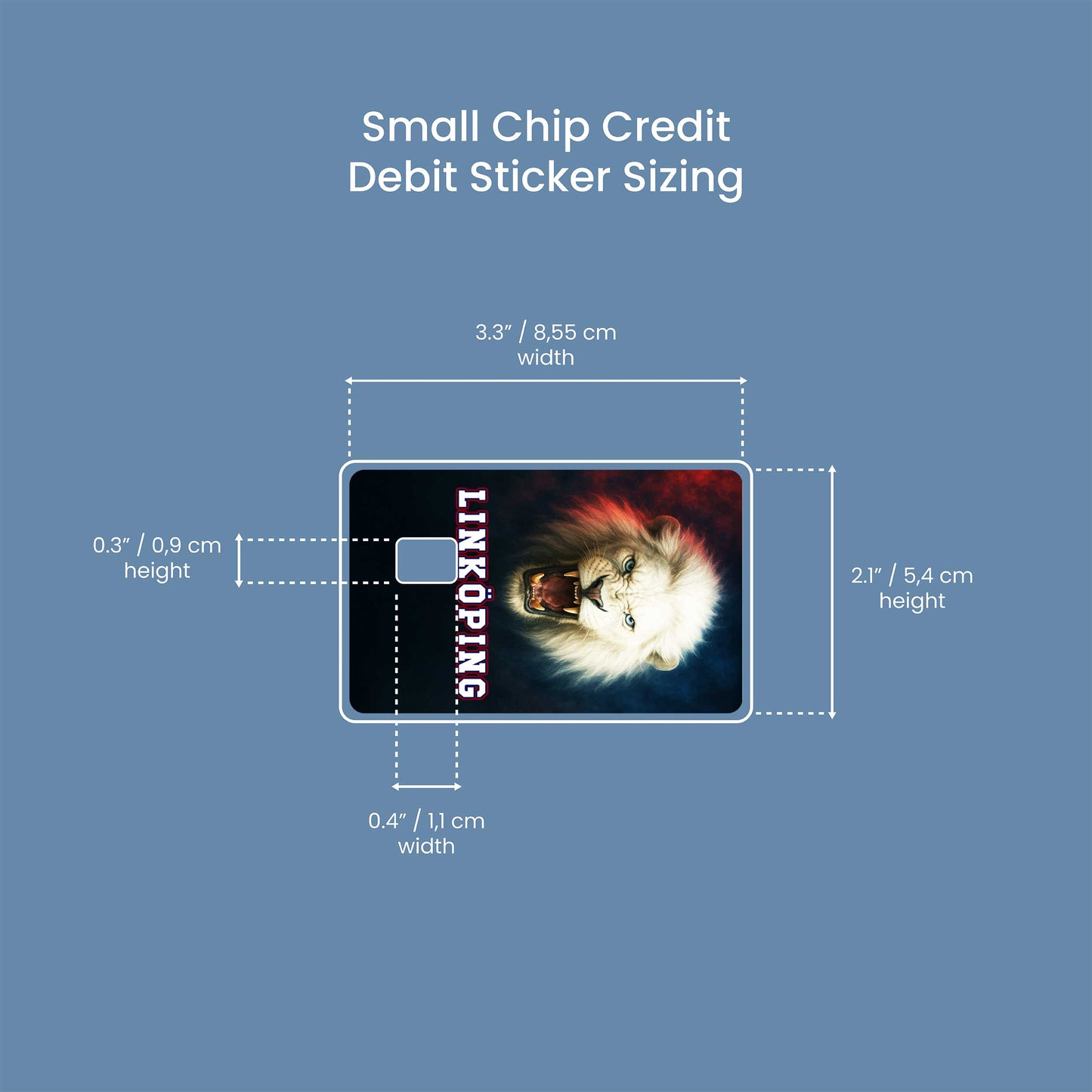 Linkoping - Premium Vinyl Credit Card Skin Cover by Wonderwallsboutique