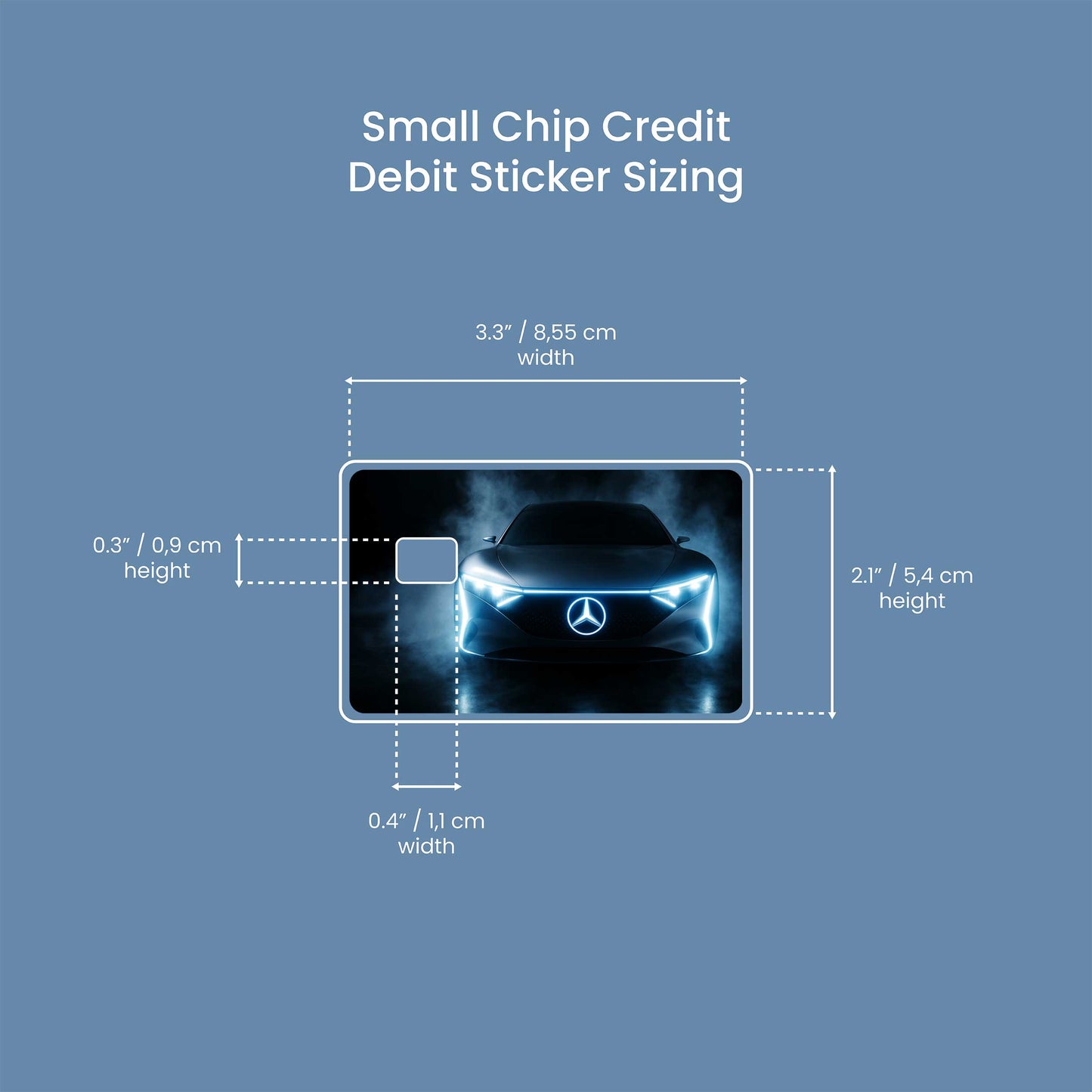 Mercedes Car - Premium Vinyl Credit Card Skin Cover by Wonderwallsboutique