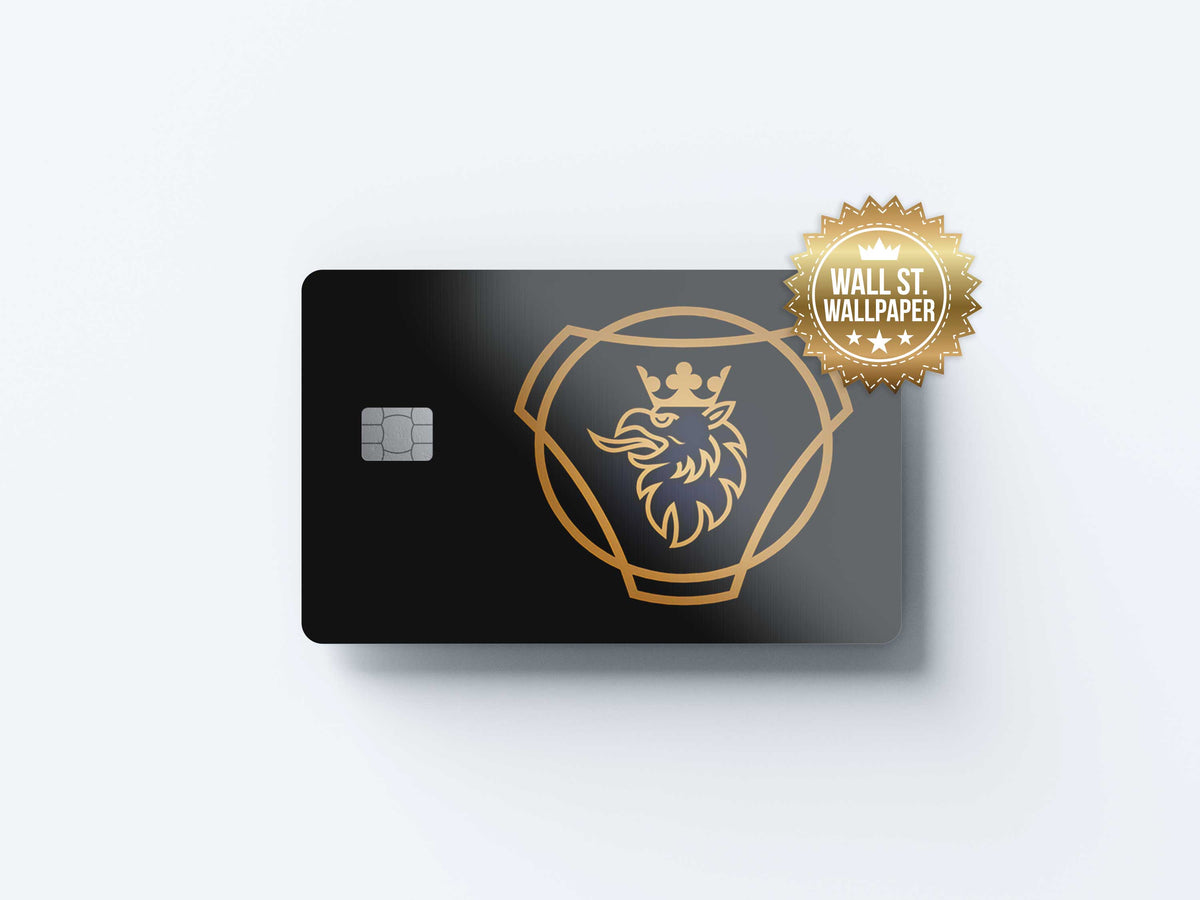 Scania Logo - Premium Vinyl Credit Card Skin Cover by Wonderwallsboutique