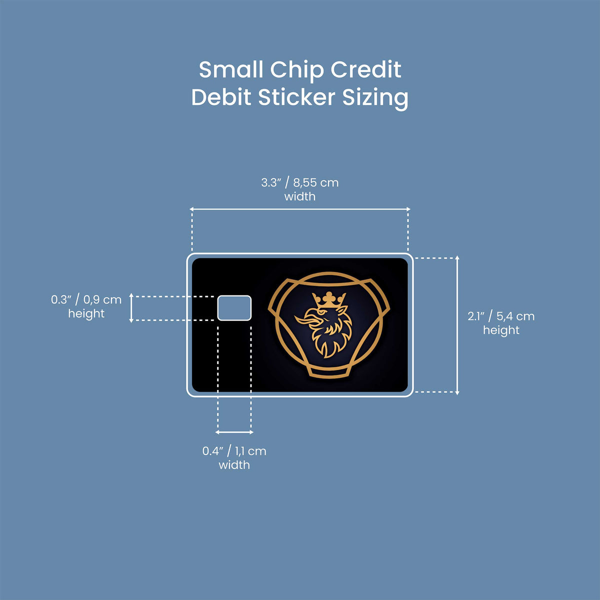 Scania Logo - Premium Vinyl Credit Card Skin Cover by Wonderwallsboutique