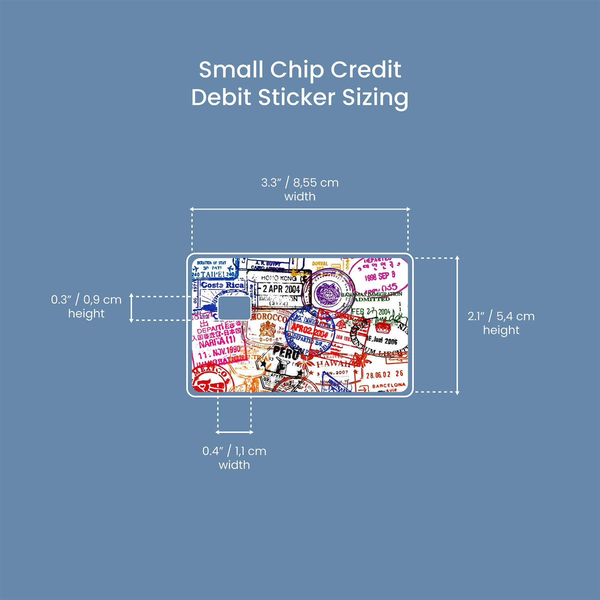 Stamps - Premium Vinyl Credit Card Skin Cover by Wonderwallsboutique