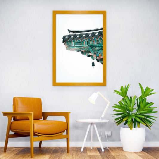 Korean Traditional Roof Asian Style Poster | Wall Art for Home & Office | High-Quality Print - High-Quality Visual Display