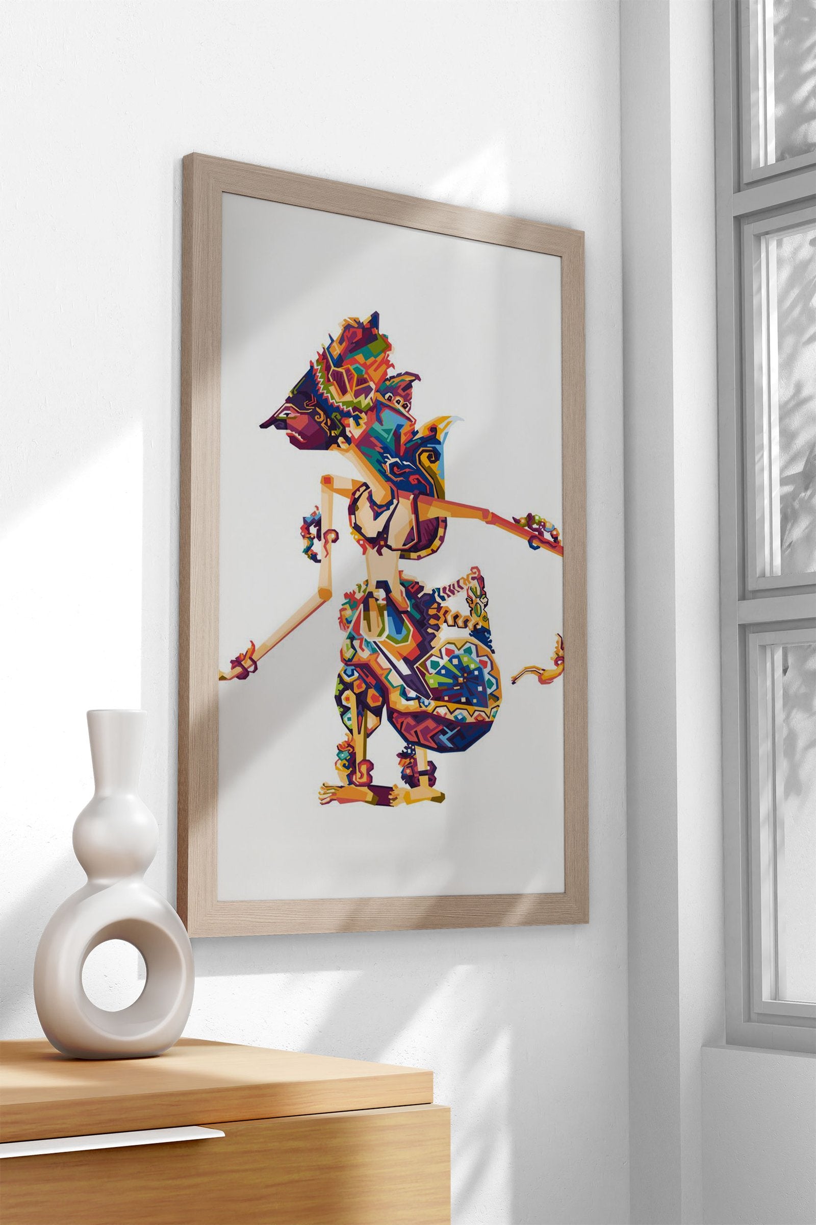 Krishna Puppet WPAP PopArt Asian Style Poster | Wall Art for Home & Office | High-Quality Print - High-Quality Visual Display