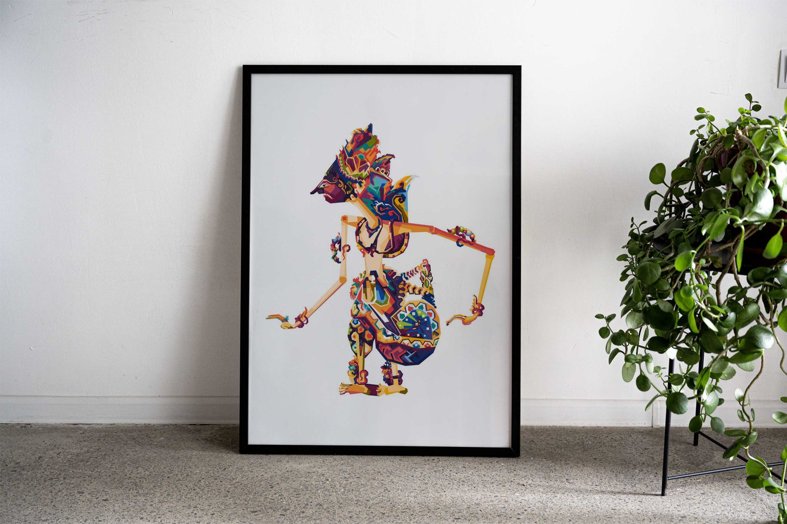 Krishna Puppet WPAP PopArt Asian Style Poster | Wall Art for Home & Office | High-Quality Print - High-Quality Visual Display