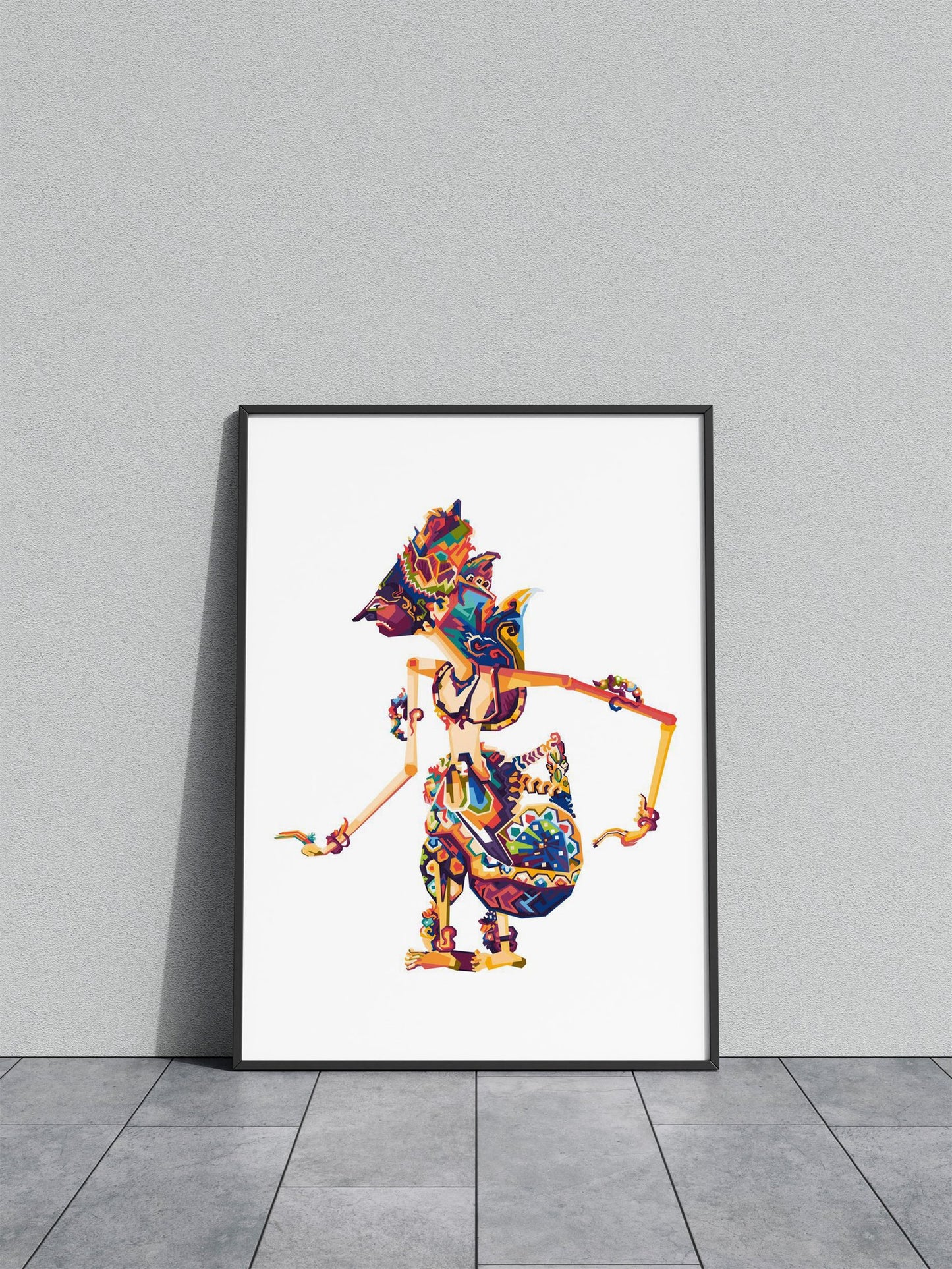 Krishna Puppet WPAP PopArt Asian Style Poster | Wall Art for Home & Office | High-Quality Print - High-Quality Visual Display