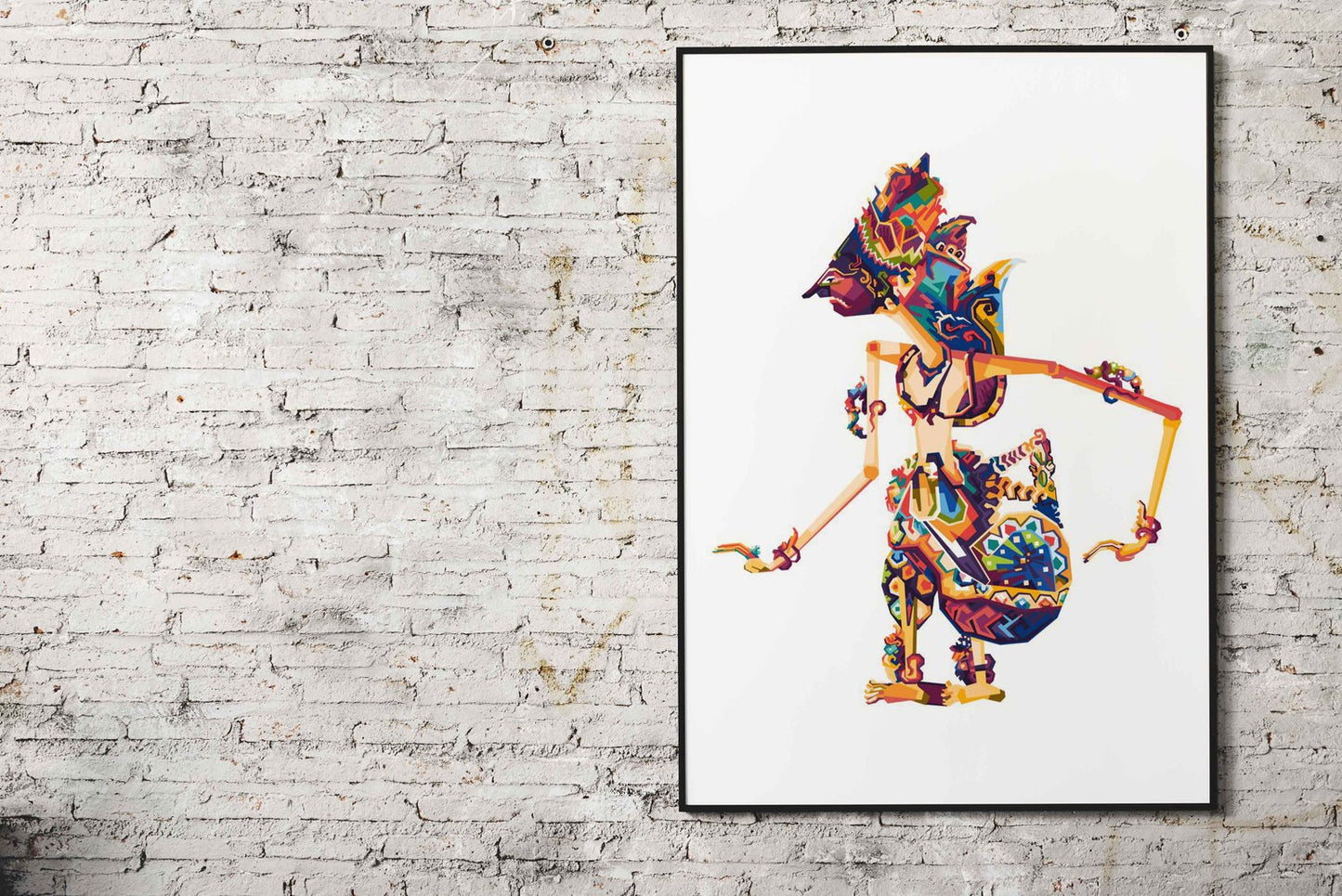Krishna Puppet WPAP PopArt Asian Style Poster | Wall Art for Home & Office | High-Quality Print - High-Quality Visual Display