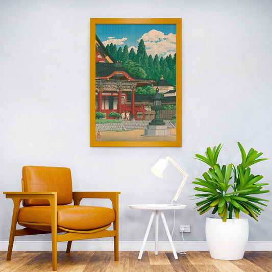 Kuon Temple at Mt Minobu Asian Style Poster | Wall Art for Home & Office | High-Quality Print - High-Quality Visual Display
