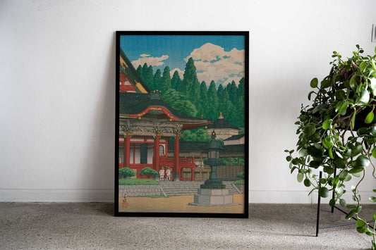Kuon Temple at Mt Minobu Asian Style Poster | Wall Art for Home & Office | High-Quality Print - High-Quality Visual Display