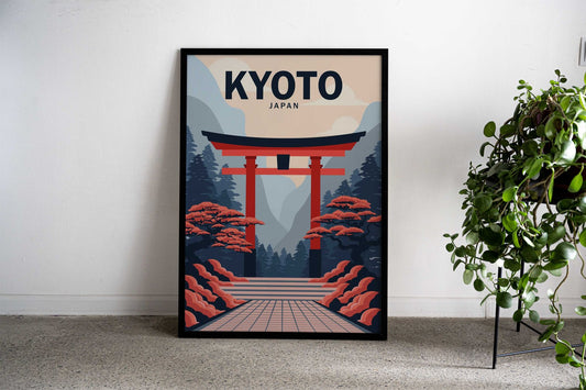 Kyoto Gateway Asian Style Poster | Wall Art for Home & Office | High-Quality Print - High-Quality Visual Display