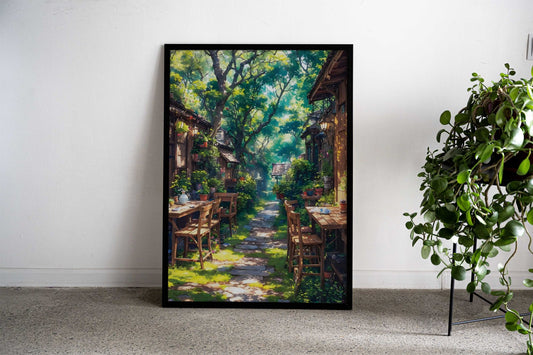 Kyoto Serenity Path Asian Style Poster | Wall Art for Home & Office | High-Quality Print - High-Quality Visual Display