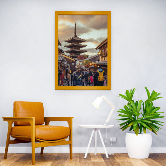 Kyoto Sunset Asian Style Poster | Wall Art for Home & Office | High-Quality Print - High-Quality Visual Display