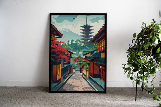 Kyoto travel poster Asian Style Poster | Wall Art for Home & Office | High-Quality Print - High-Quality Visual Display