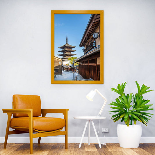 Kyoto with Yasaka Pagoda Asian Style Poster | Wall Art for Home & Office | High-Quality Print - High-Quality Visual Display