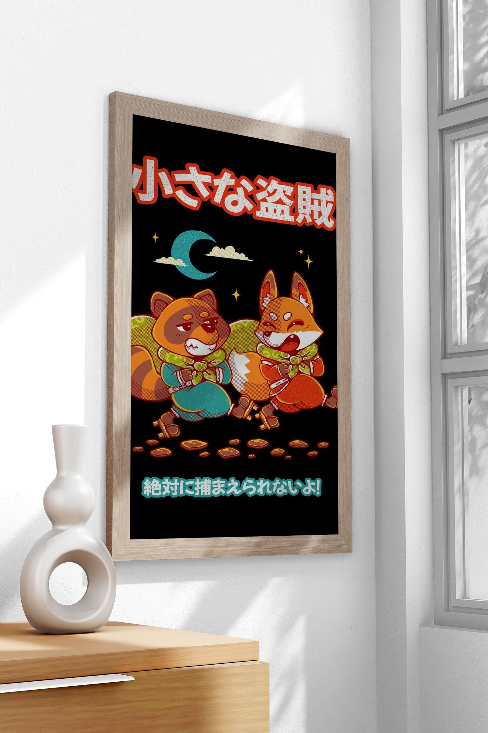 LITTLE BANDITS Asian Style Poster | Wall Art for Home & Office | High-Quality Print - High-Quality Visual Display
