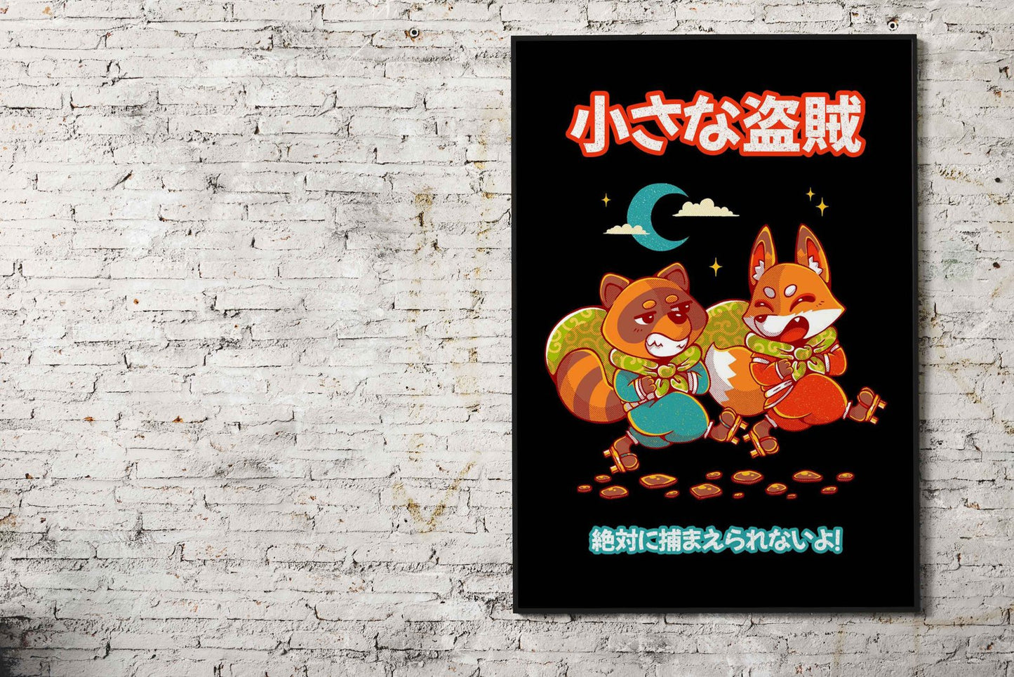 LITTLE BANDITS Asian Style Poster | Wall Art for Home & Office | High-Quality Print - High-Quality Visual Display