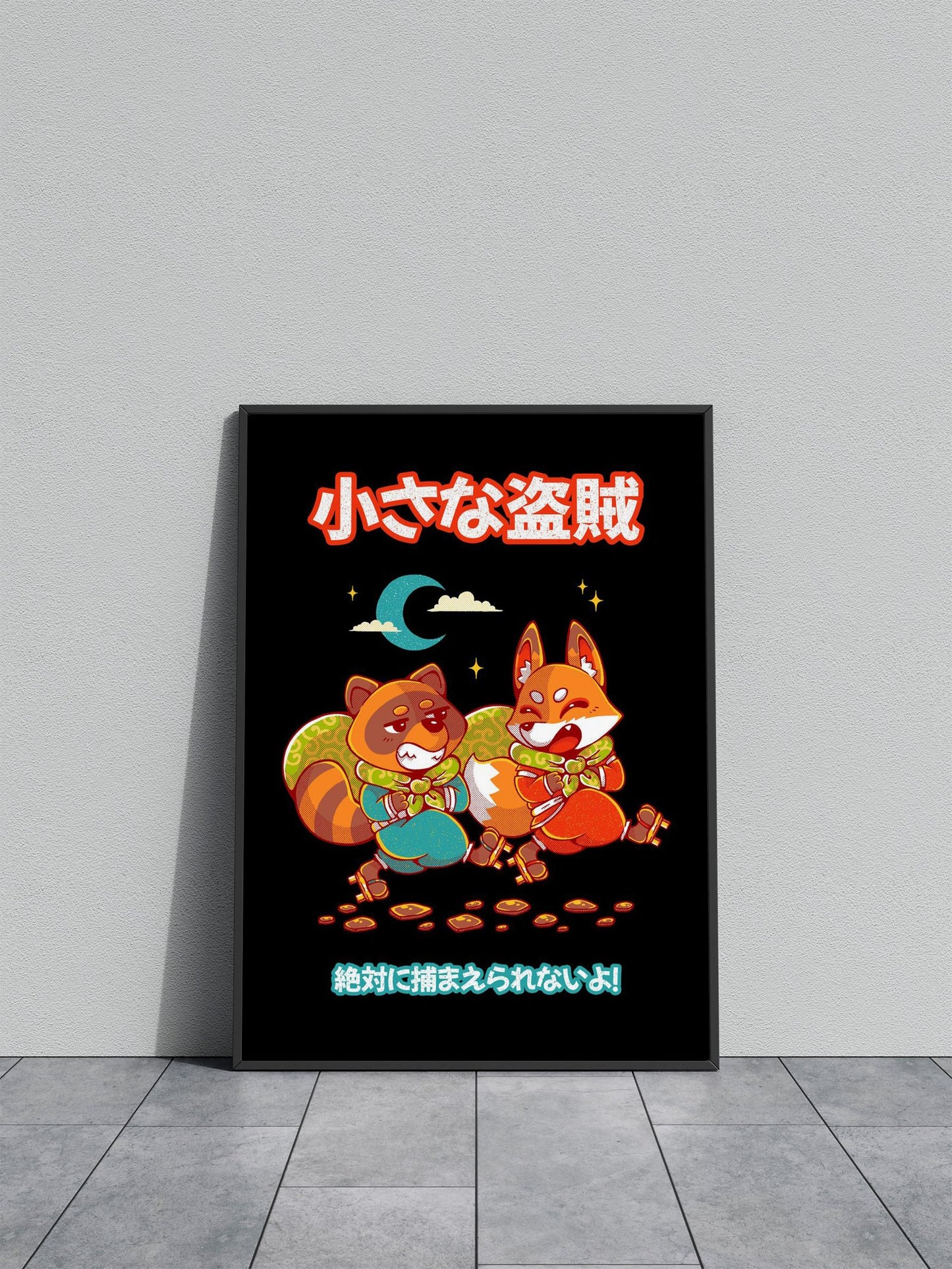 LITTLE BANDITS Asian Style Poster | Wall Art for Home & Office | High-Quality Print - High-Quality Visual Display