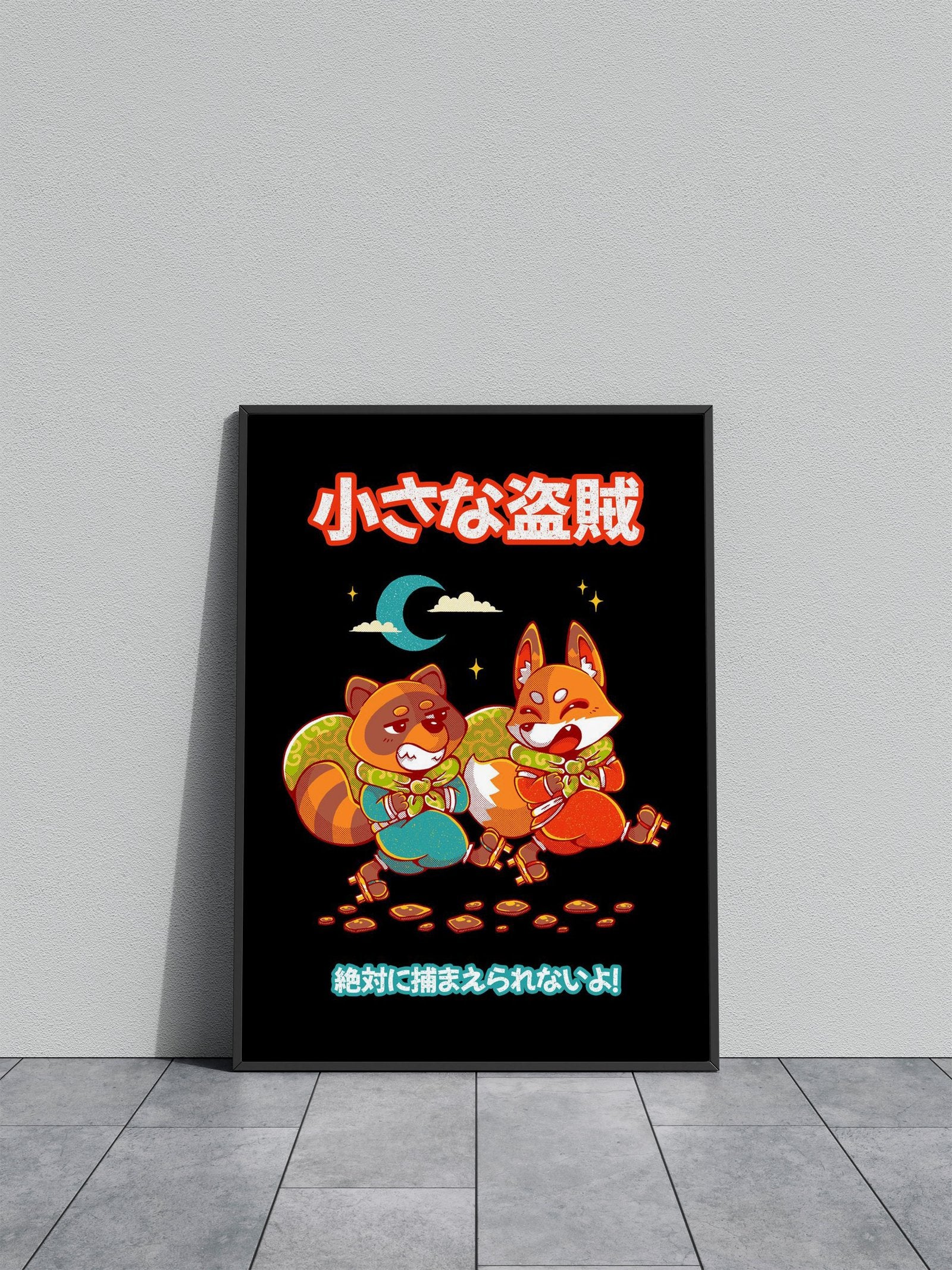 LITTLE BANDITS Asian Style Poster | Wall Art for Home & Office | High-Quality Print - High-Quality Visual Display