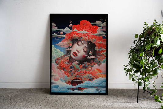 Lady of Japan Asian Style Poster | Wall Art for Home & Office | High-Quality Print - High-Quality Visual Display