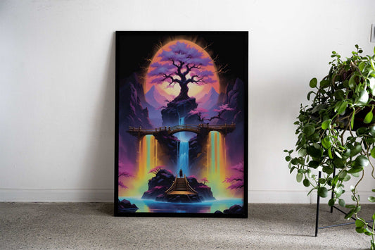 Landscape Japanese Tree Asian Style Poster | Wall Art for Home & Office | High-Quality Print - High-Quality Visual Display