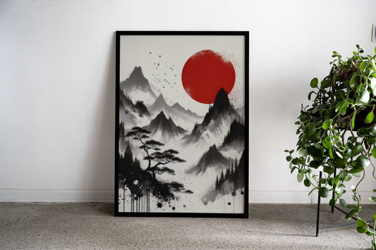 Landscape V2 Asian Style Poster | Wall Art for Home & Office | High-Quality Print - High-Quality Visual Display