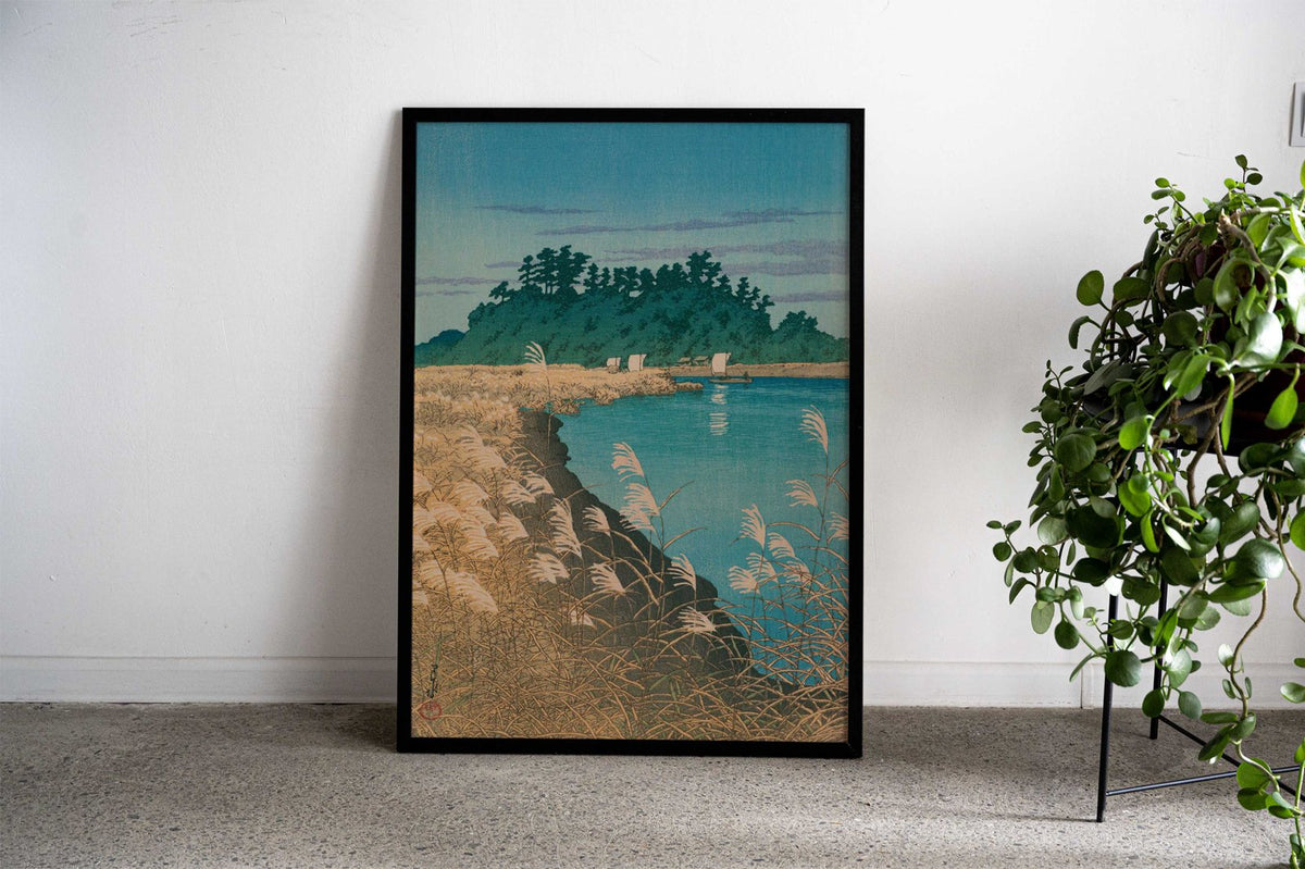 Late Autumn in Ichikawa Asian Style Poster | Wall Art for Home & Office | High-Quality Print - High-Quality Visual Display