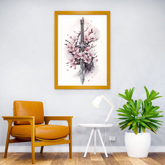 Legendary Samurai Katana Asian Style Poster | Wall Art for Home & Office | High-Quality Print - High-Quality Visual Display