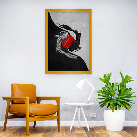 Legendary Yin Yang Fish Asian Style Poster | Wall Art for Home & Office | High-Quality Print - High-Quality Visual Display