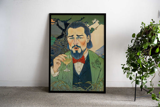 Leonardo DiCaprio Japanese Asian Style Poster | Wall Art for Home & Office | High-Quality Print - High-Quality Visual Display