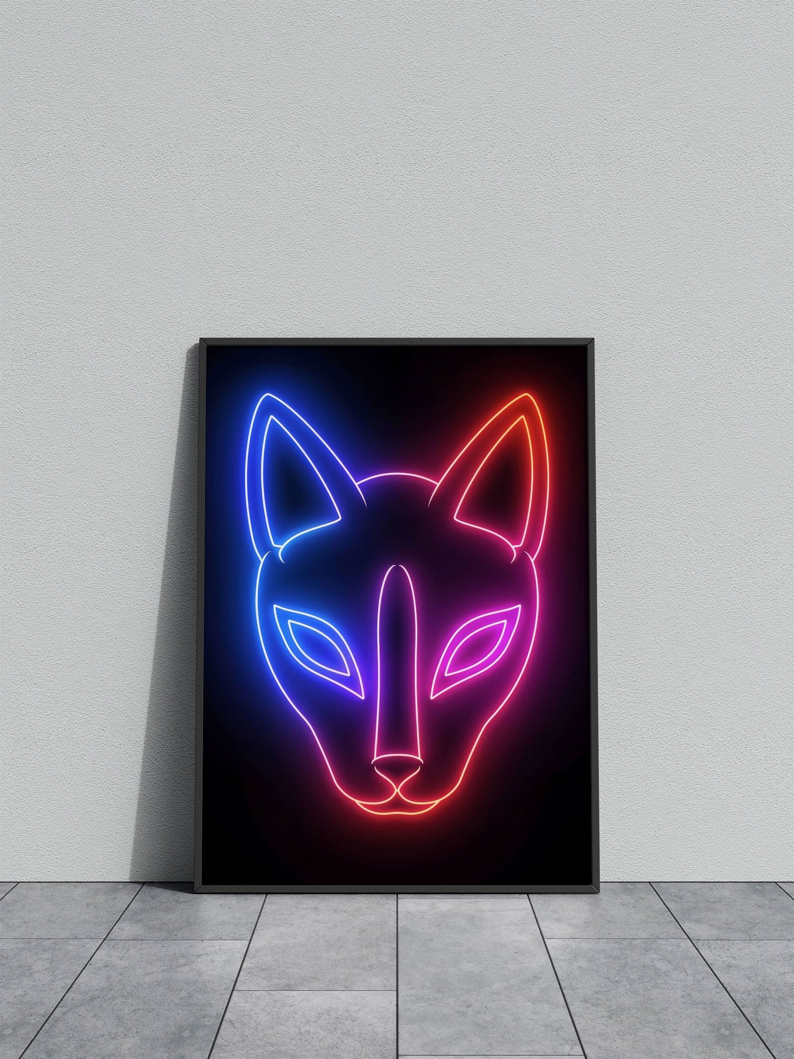Light Neon Japan Asian Style Poster | Wall Art for Home & Office | High-Quality Print - High-Quality Visual Display
