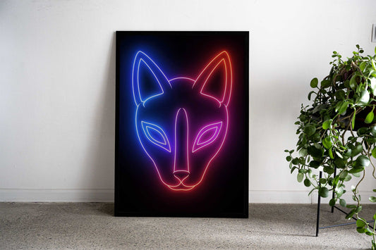 Light Neon Japan Asian Style Poster | Wall Art for Home & Office | High-Quality Print - High-Quality Visual Display
