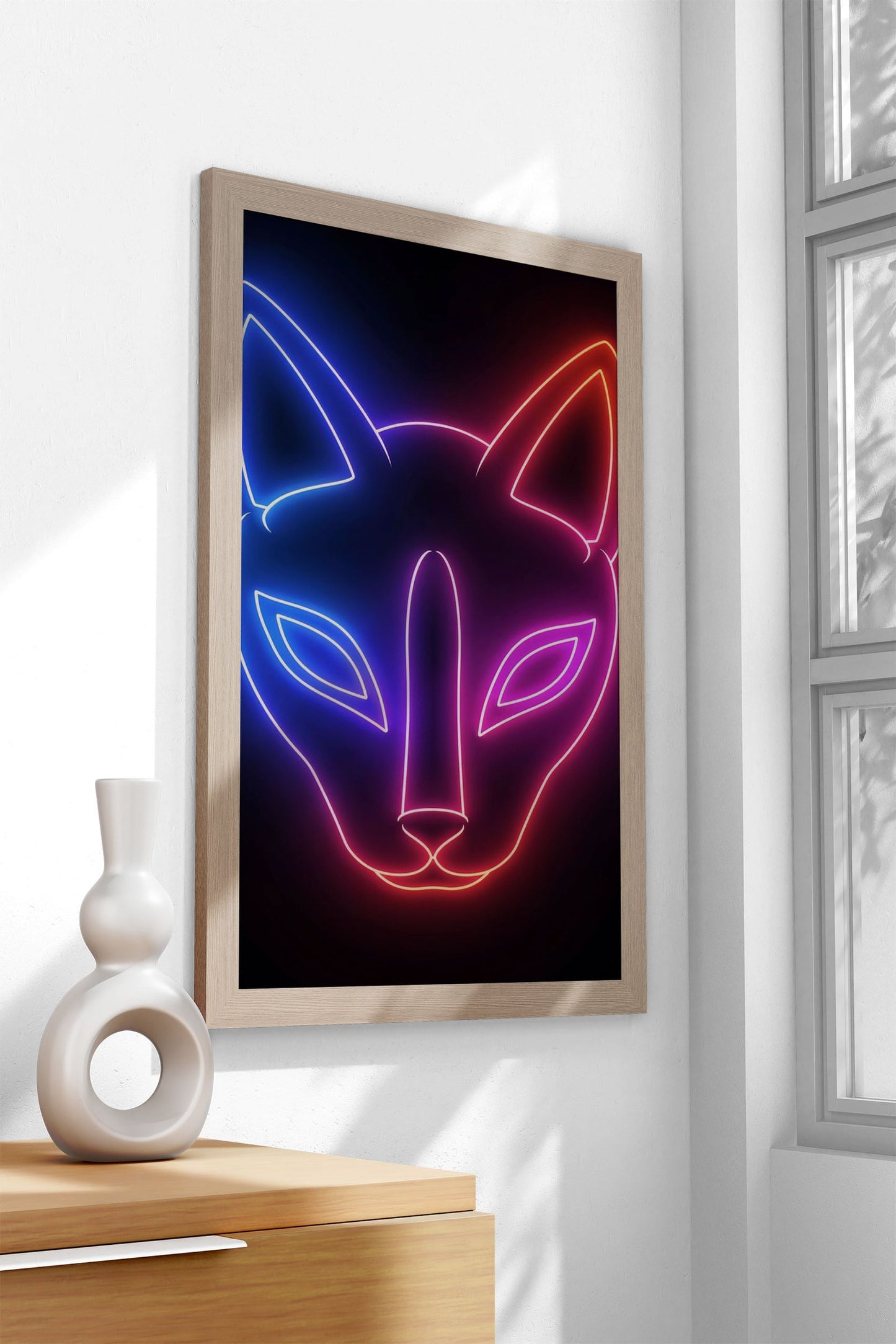 Light Neon Japan Asian Style Poster | Wall Art for Home & Office | High-Quality Print - High-Quality Visual Display