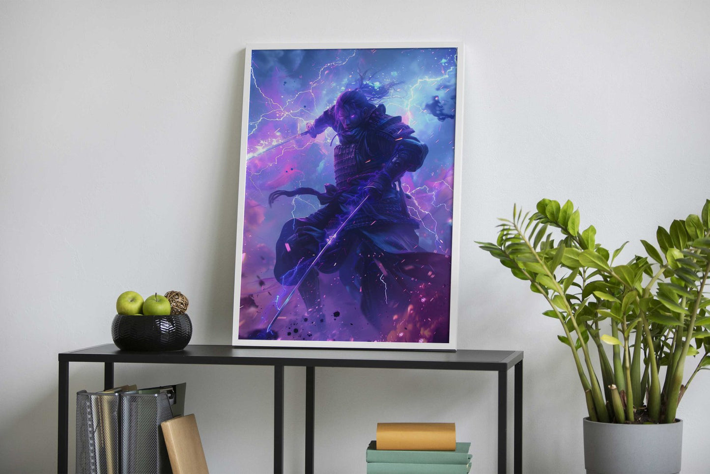 Lightning Blade Samurai Asian Style Poster | Wall Art for Home & Office | High-Quality Print - High-Quality Visual Display
