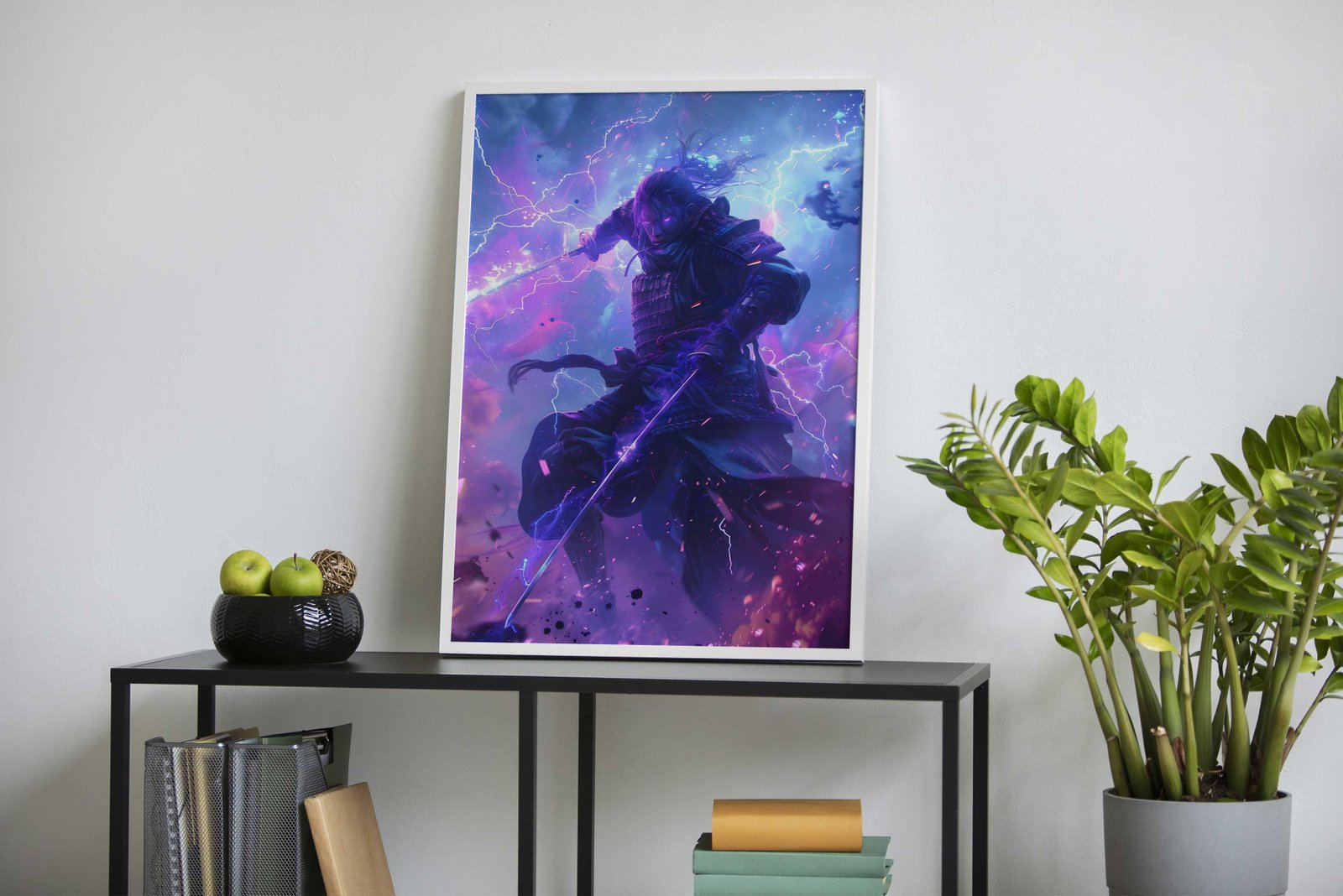 Lightning Blade Samurai Asian Style Poster | Wall Art for Home & Office | High-Quality Print - High-Quality Visual Display