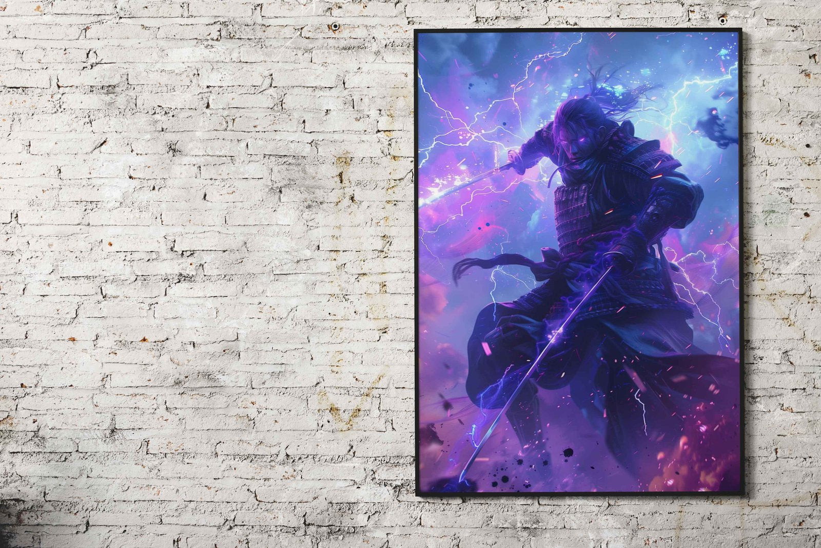 Lightning Blade Samurai Asian Style Poster | Wall Art for Home & Office | High-Quality Print - High-Quality Visual Display