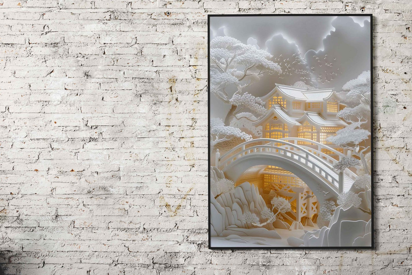 Lights On The Summer House Asian Style Poster | Wall Art for Home & Office | High-Quality Print - High-Quality Visual Display
