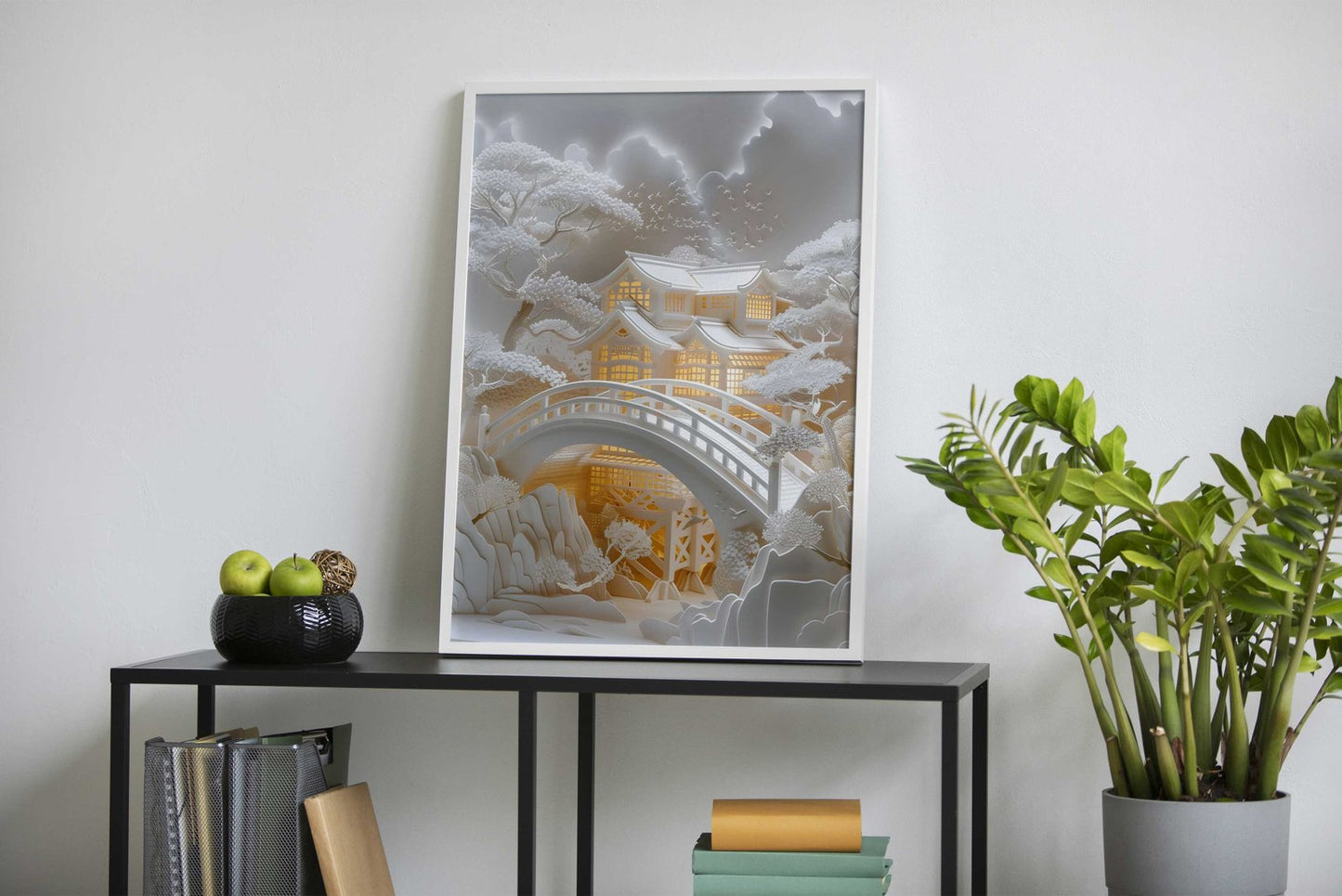 Lights On The Summer House Asian Style Poster | Wall Art for Home & Office | High-Quality Print - High-Quality Visual Display