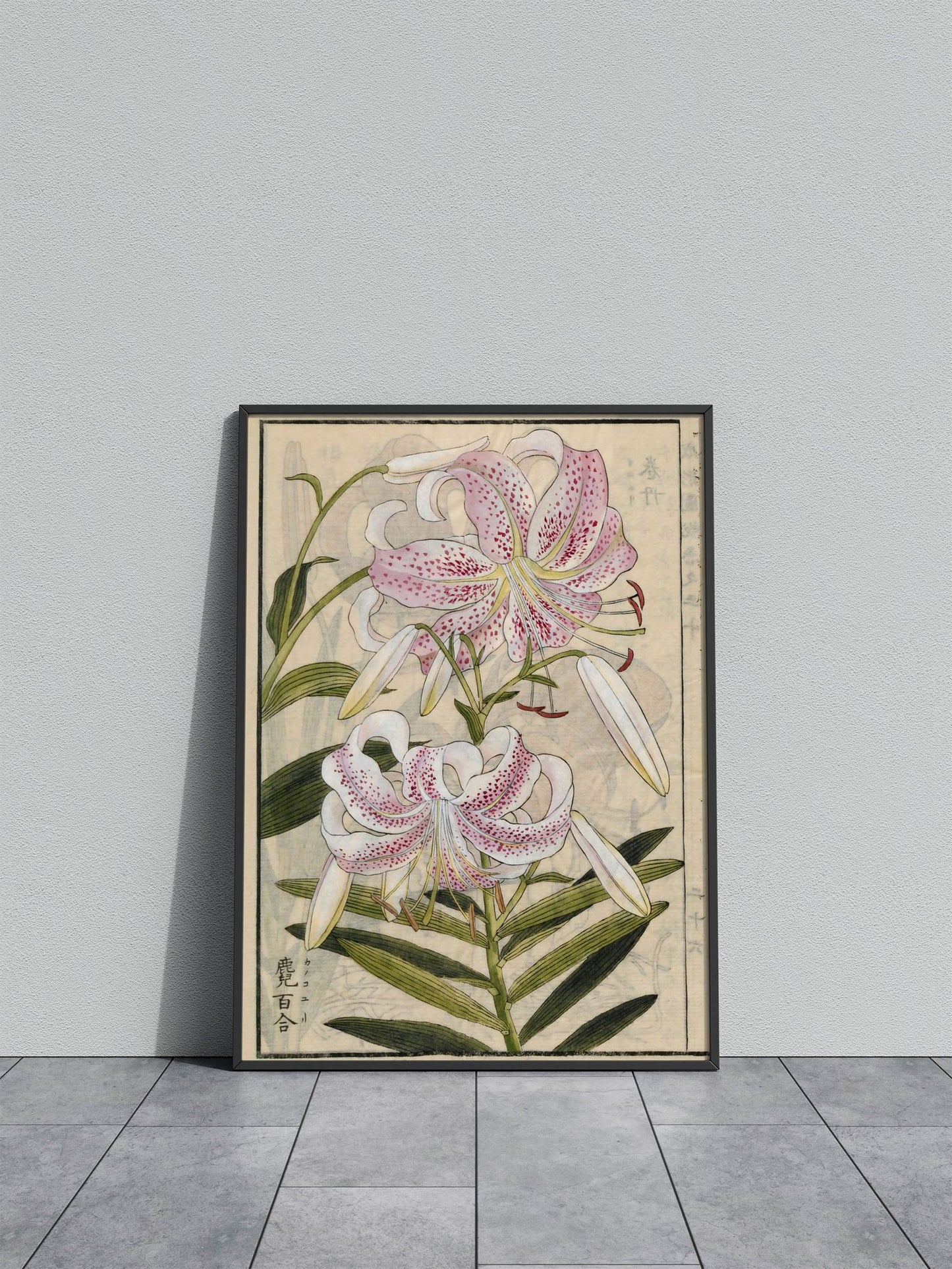 Lilium Speciosum Thunb Asian Style Poster | Wall Art for Home & Office | High-Quality Print - High-Quality Visual Display