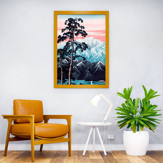 Lingering Snow Asian Style Poster | Wall Art for Home & Office | High-Quality Print - High-Quality Visual Display
