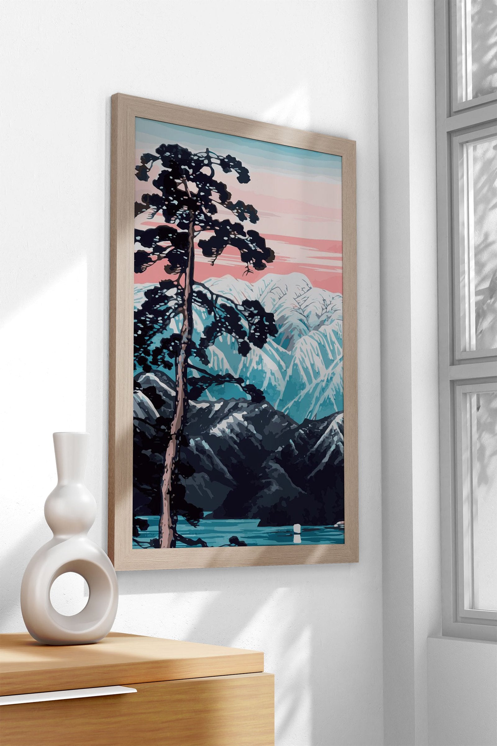 Lingering Snow Asian Style Poster | Wall Art for Home & Office | High-Quality Print - High-Quality Visual Display