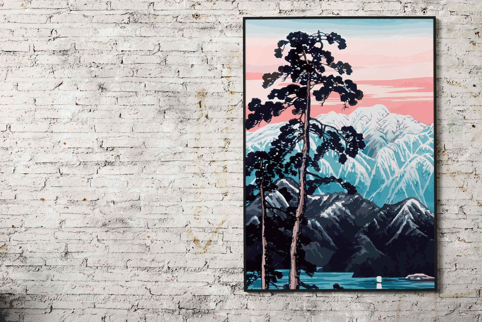 Lingering Snow Asian Style Poster | Wall Art for Home & Office | High-Quality Print - High-Quality Visual Display